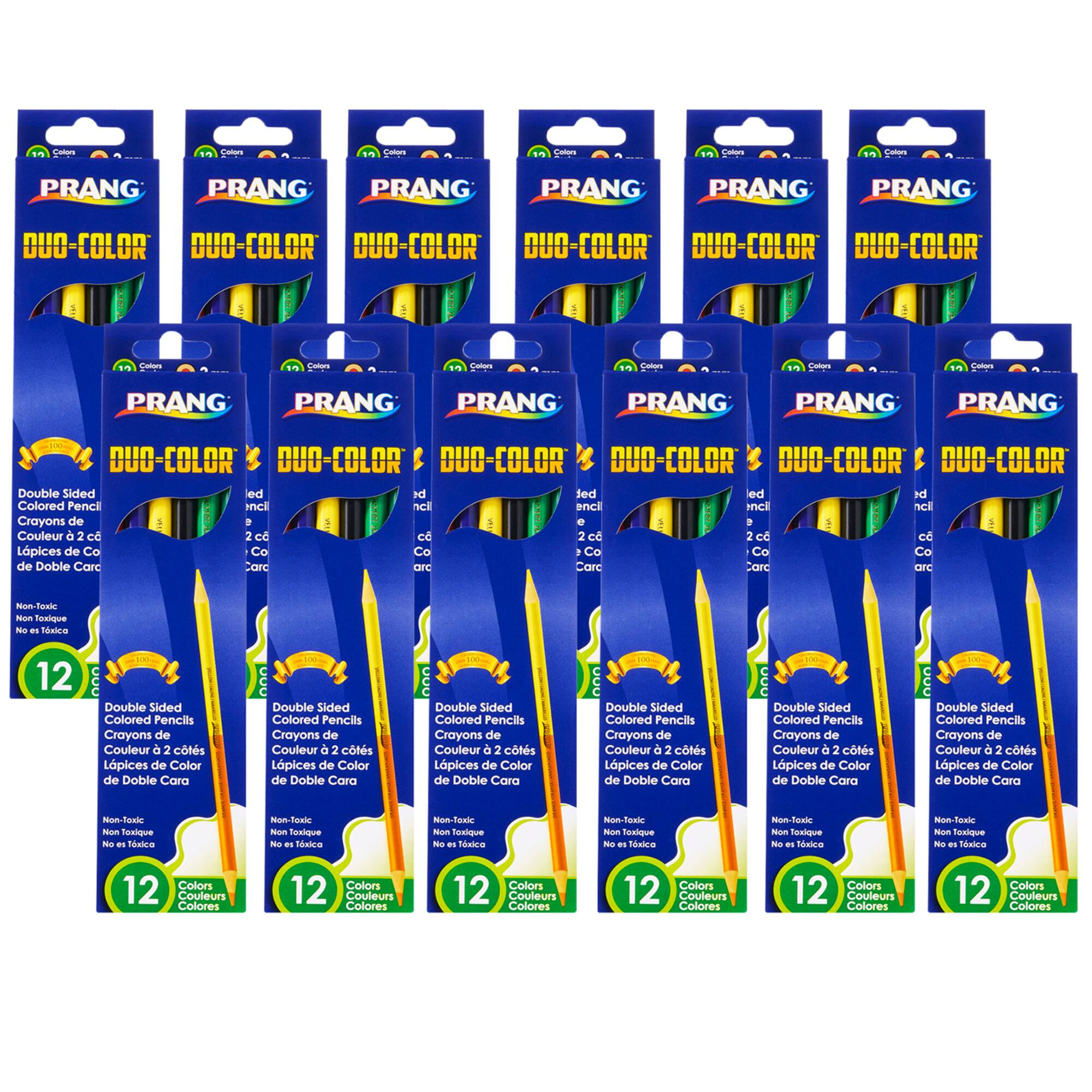 Prang® Duo Colored™ Pencils, 12 Packs of 12 Colors